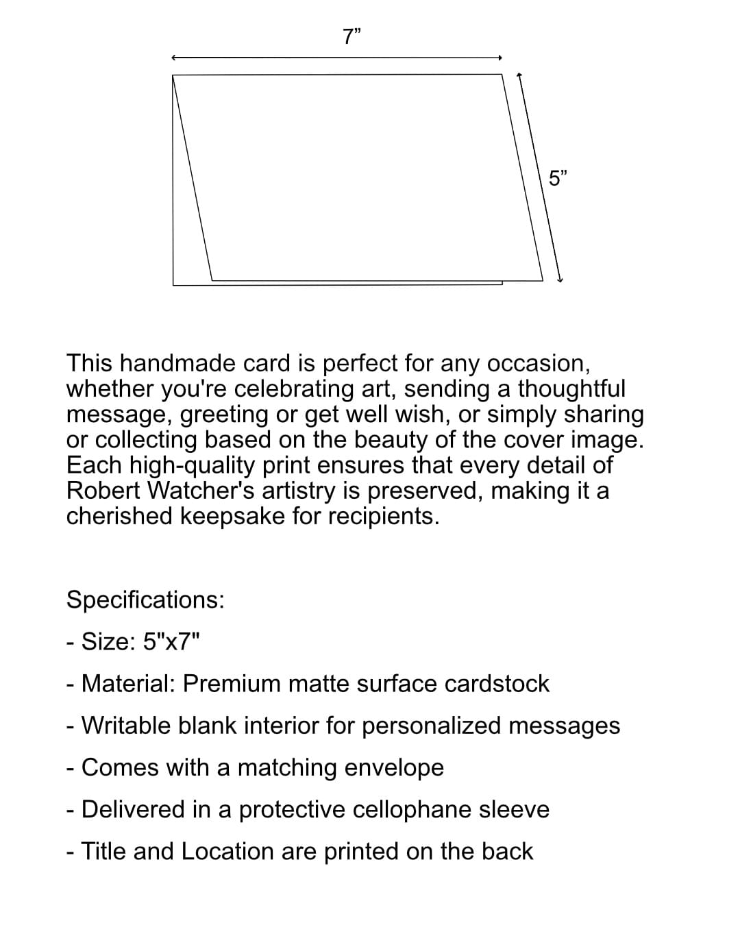 85 - Handcrafted Photo Card - Image 3